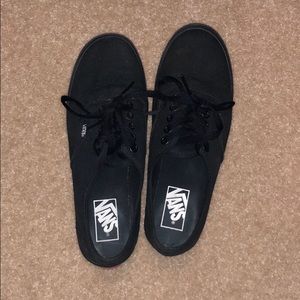 Barley worn Black Vans